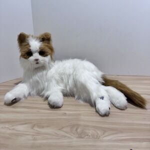 FurReal Friends Orange and White Lulu My Cuddlin Kitty Cat 2008 Tested Works